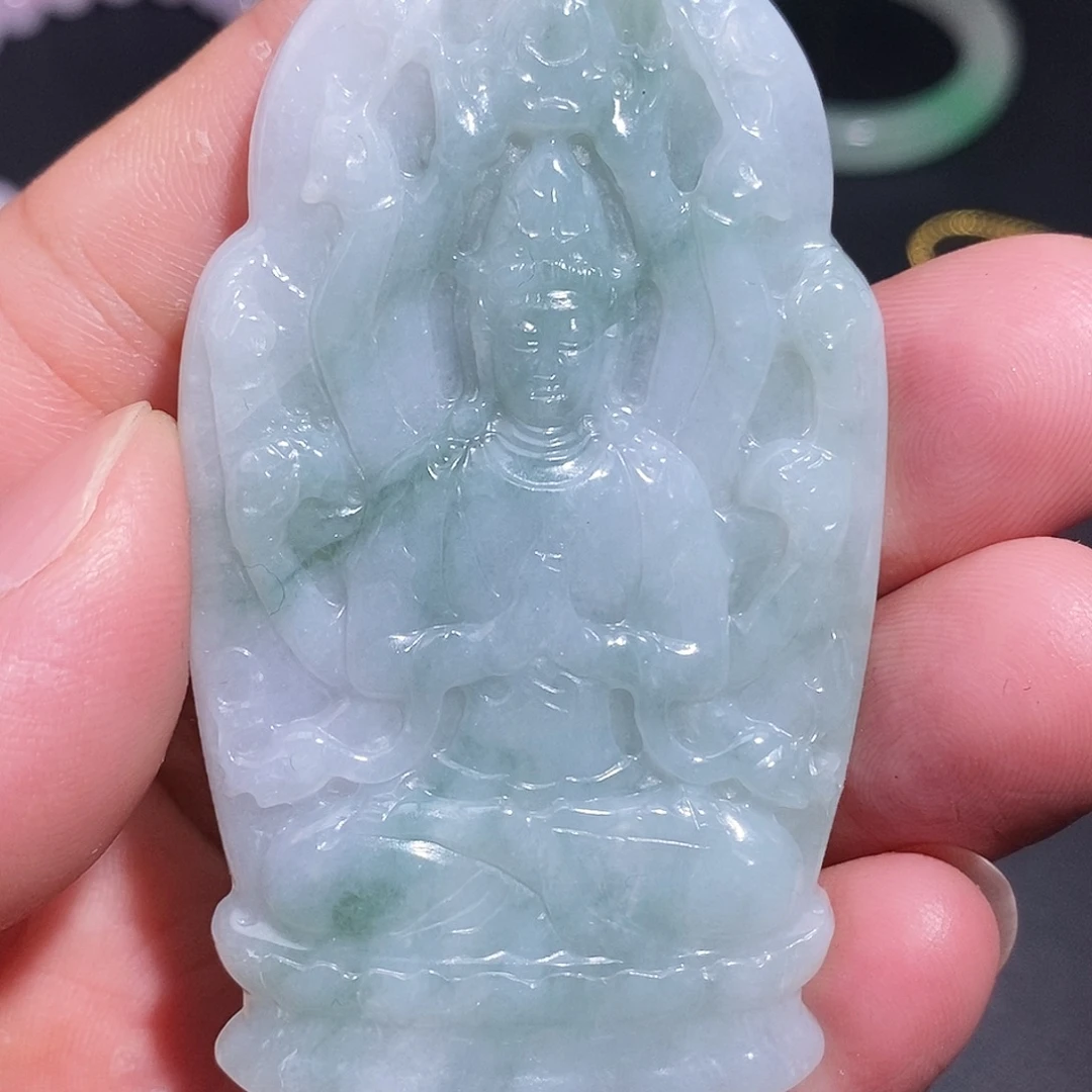 翡翠未镶嵌颈饰008