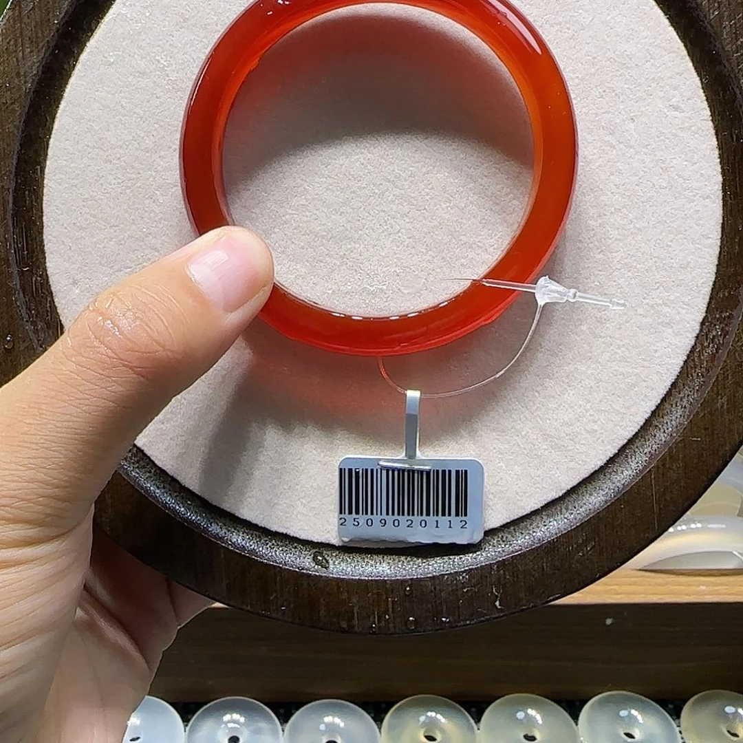 手镯玛瑙/玉髓未镶嵌54锦鲤红