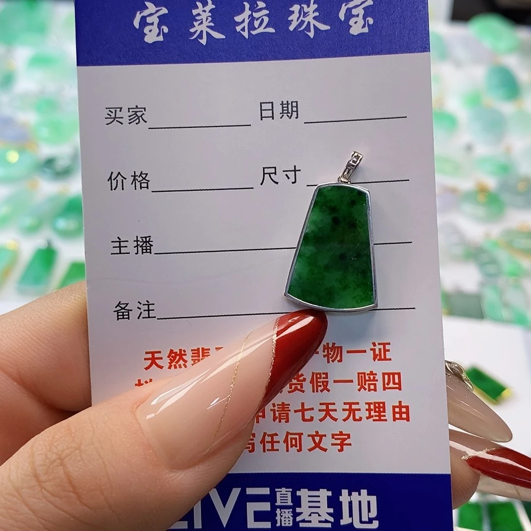 翡翠颈饰18K金镶嵌✨****✨翡翠
