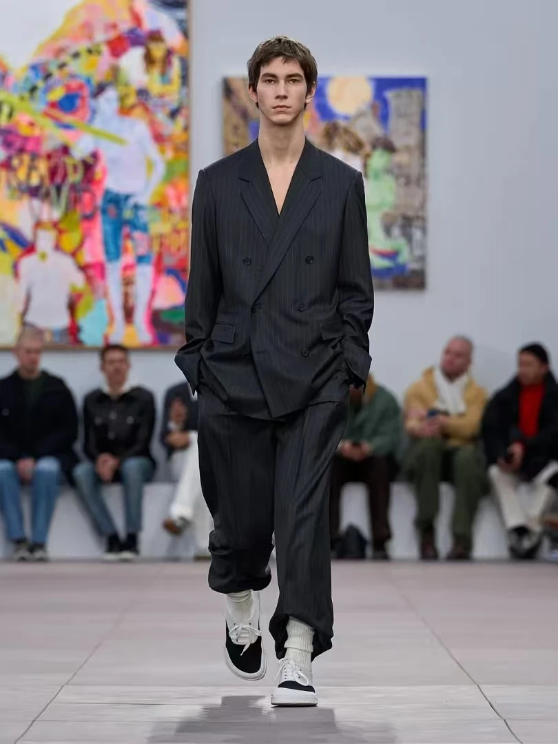 高奢贵气p翻领双口袋螺休闲时尚棉高级夹克-WT7002