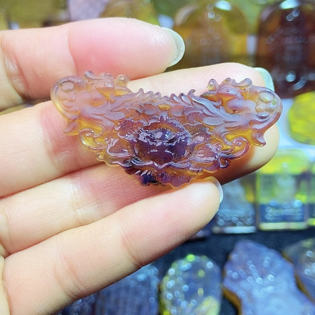 琥珀颈饰未镶嵌凤凰76号