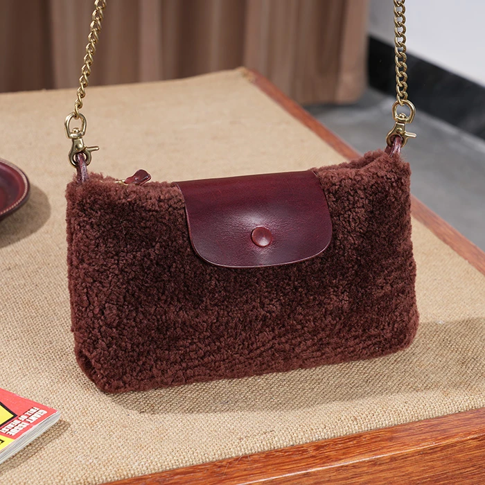 制道手工皮具斜挎单肩包休闲百搭13703