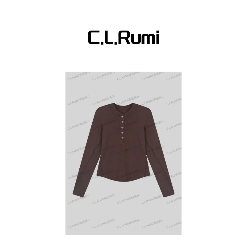 【Rumi时装】高定 小众轻奢百搭通勤V领经典羊毛针织打底衫4733tx