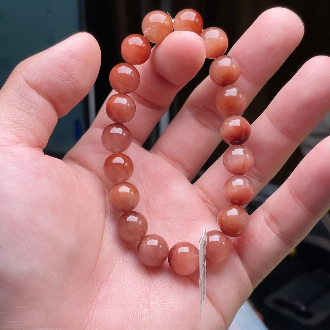 水晶手链未镶嵌粉紫兔毛10mm