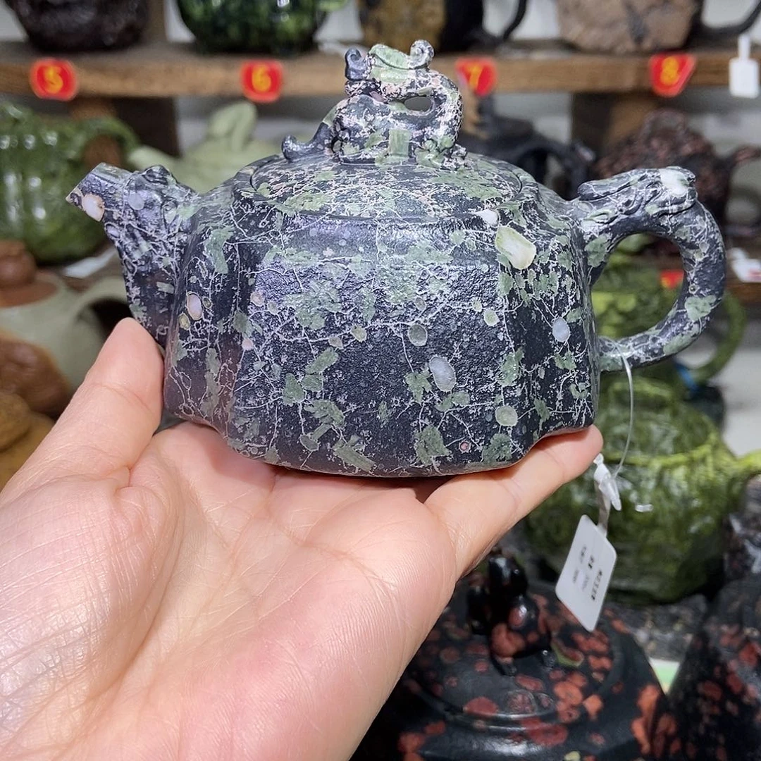 安山玉梅花玉龙尊壶200CC