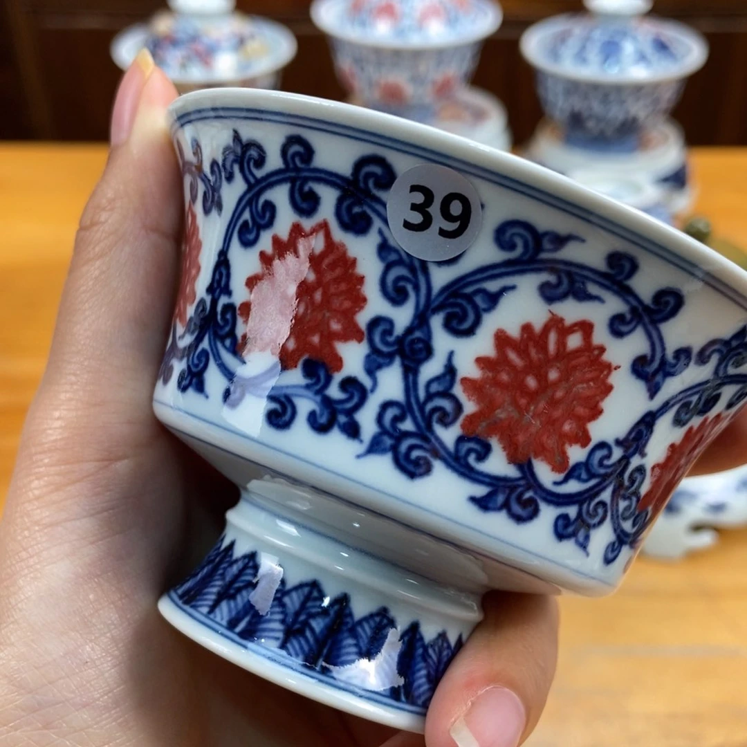 手绘现代茶具非古董