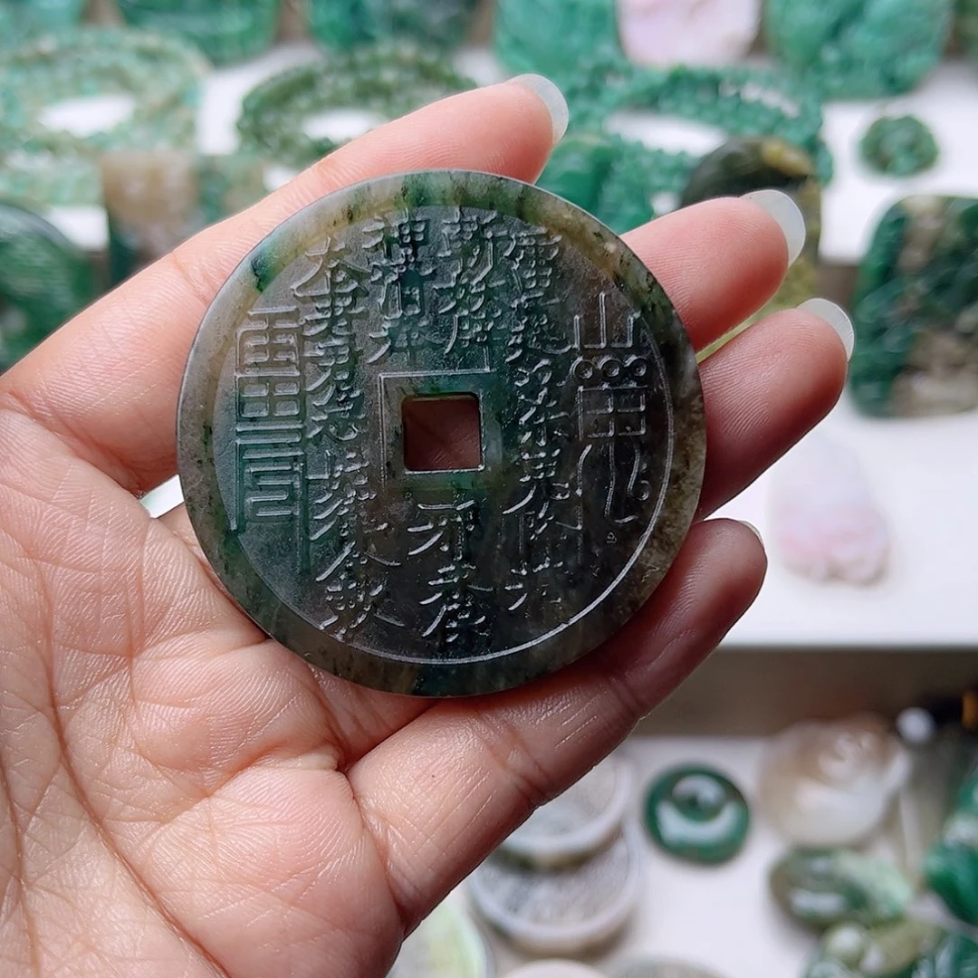 独山玉挂件未镶嵌麦***活