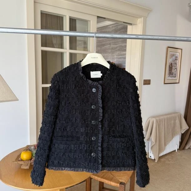 【赵小小yimao】76212 法式复古流苏气质小香风小个子百搭短款外套