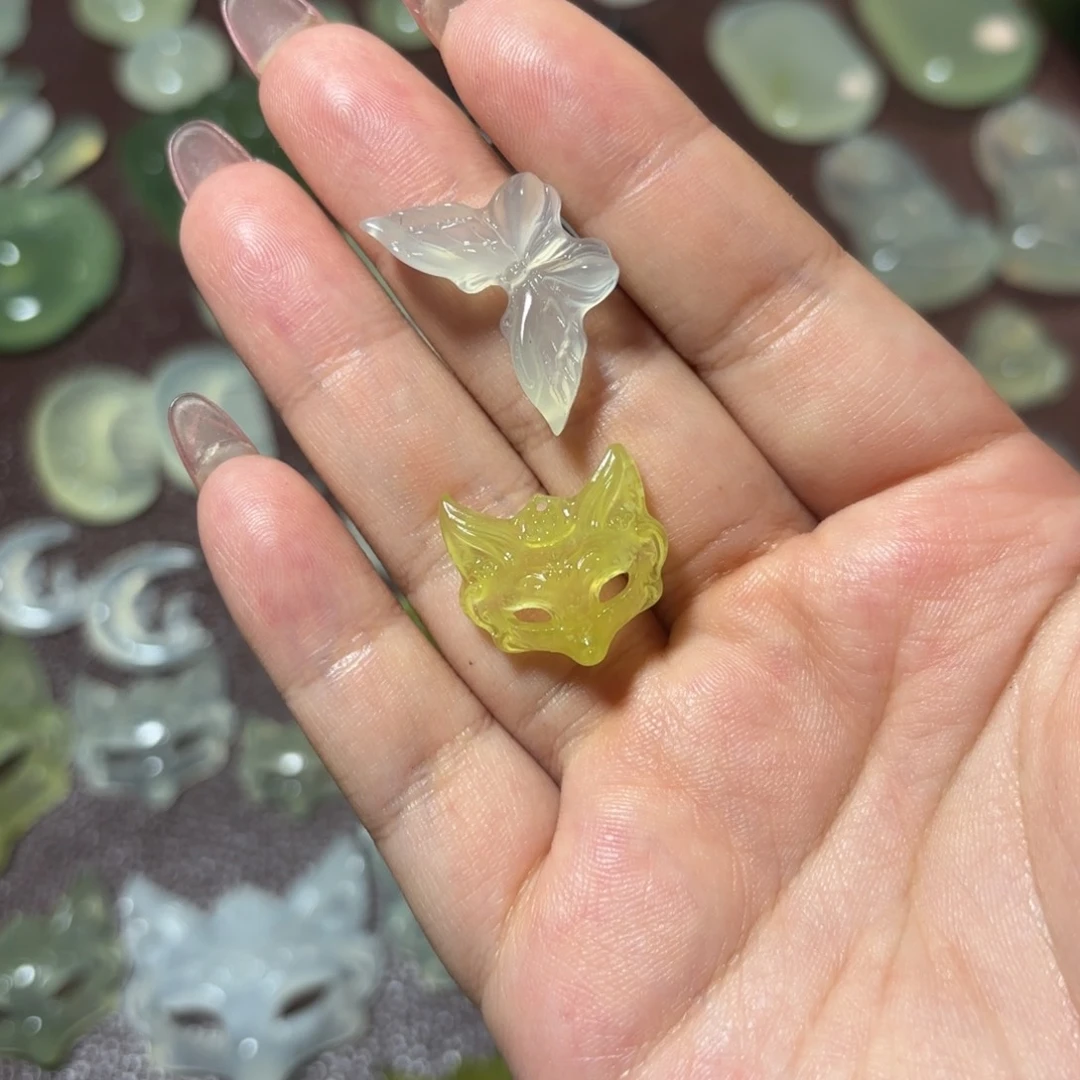 蛇纹石玉合金颈饰