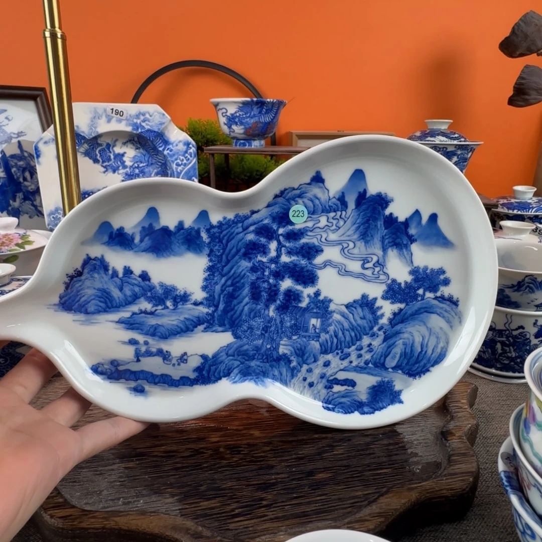 瓷片景德镇手绘青花瓷器223