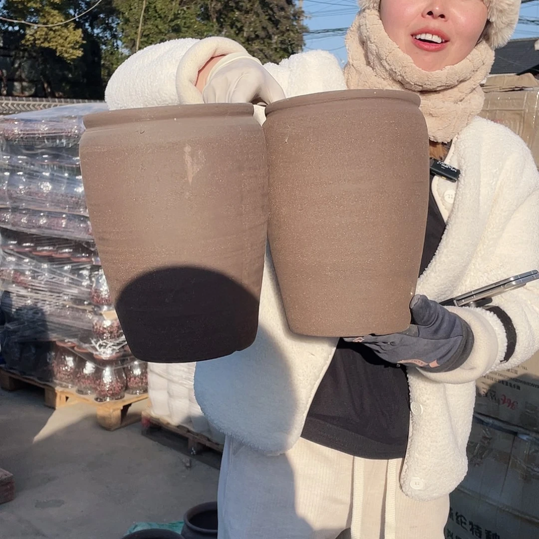 红陶王嫂花盆0129-298