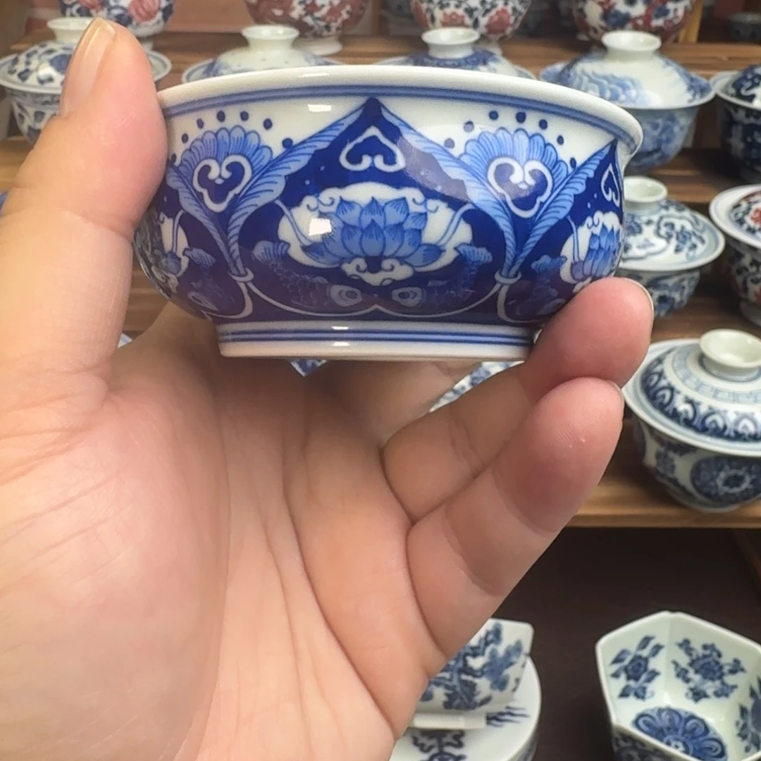 瓷片陶瓷纯手工手绘柴窑