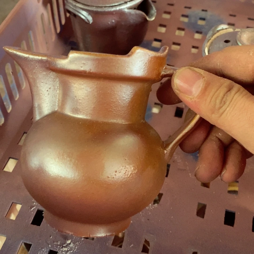 瑕疵，柴烧茶具陶瓷杯子