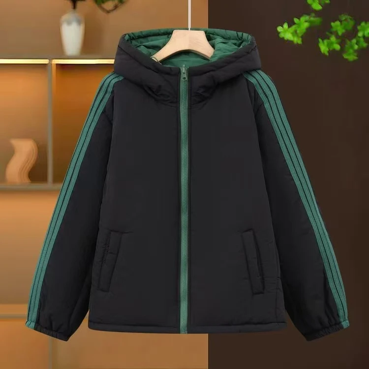【两面两穿】里外可穿棉衣撞色不分正反面6号棉服外套2025冬季新款