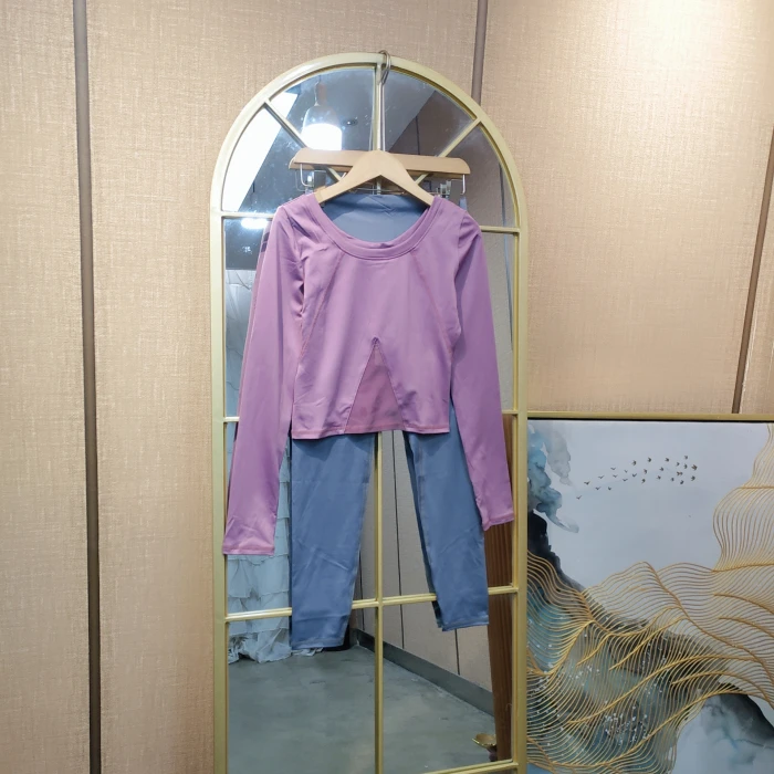 JT147孕妇紫色休闲套装M80-110L120（产后）