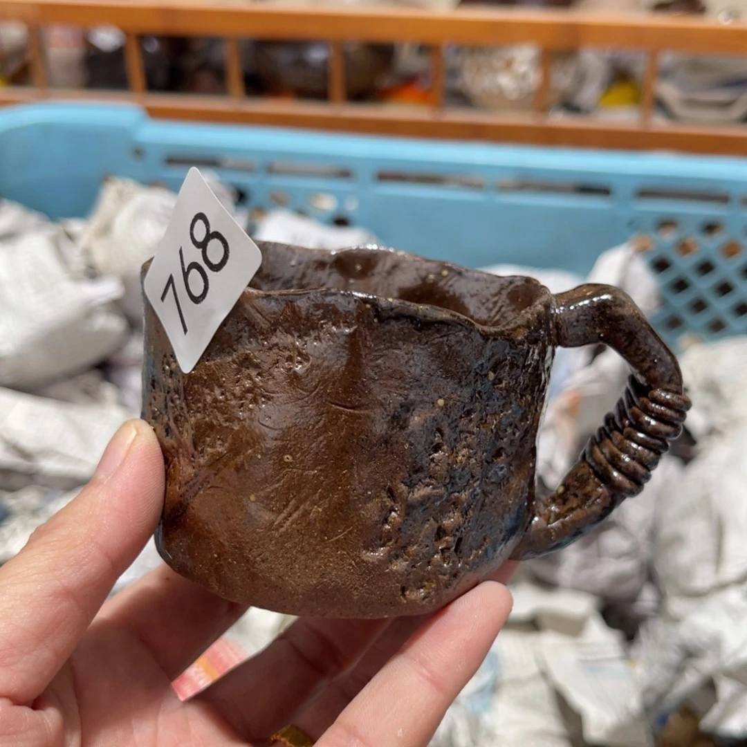 ?木村信鸿柴烧宝瓶