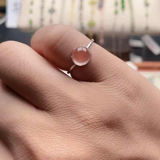 翡翠银S925镶嵌戒指