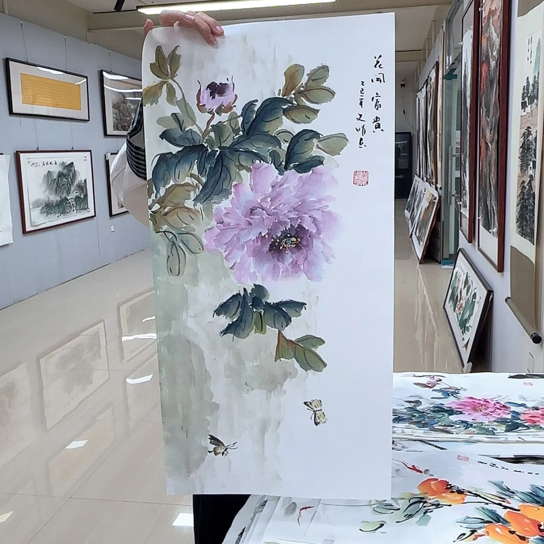 国画国画作品多次