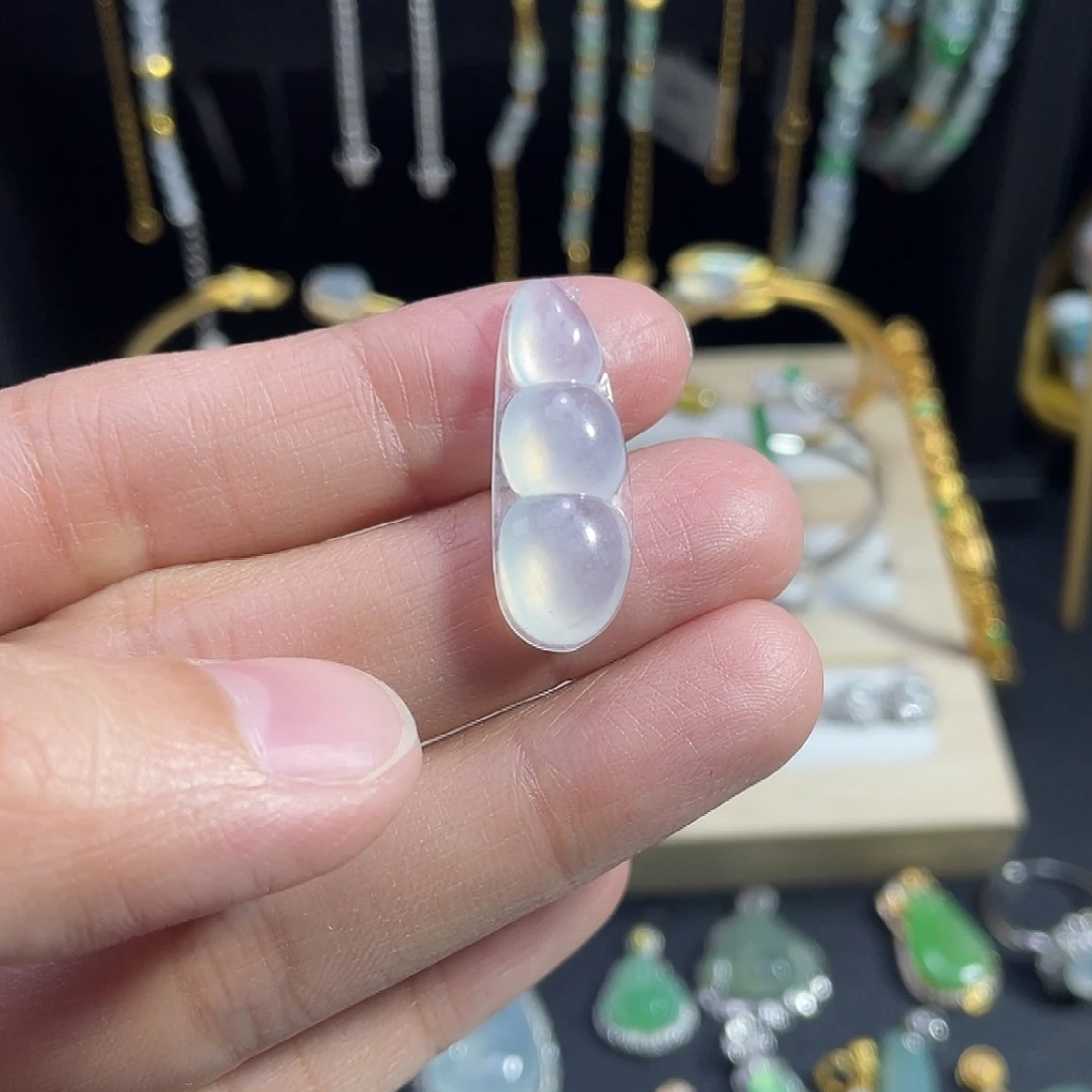 翡翠裸石翡翠裸石冰种福豆