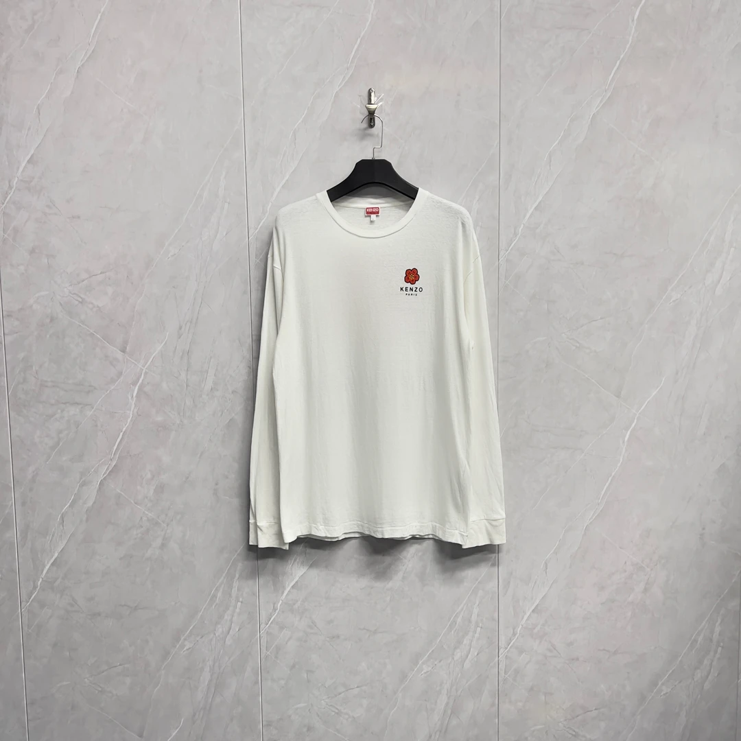 99新 KENZO/肯佐 新款Nigo海棠花前后Logo长袖/RK218/L码