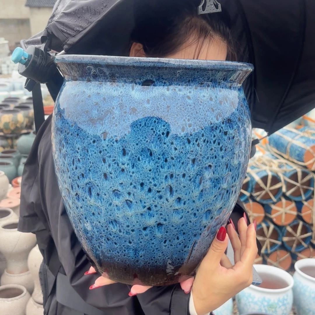 口径27高31蓝瑕疵一个