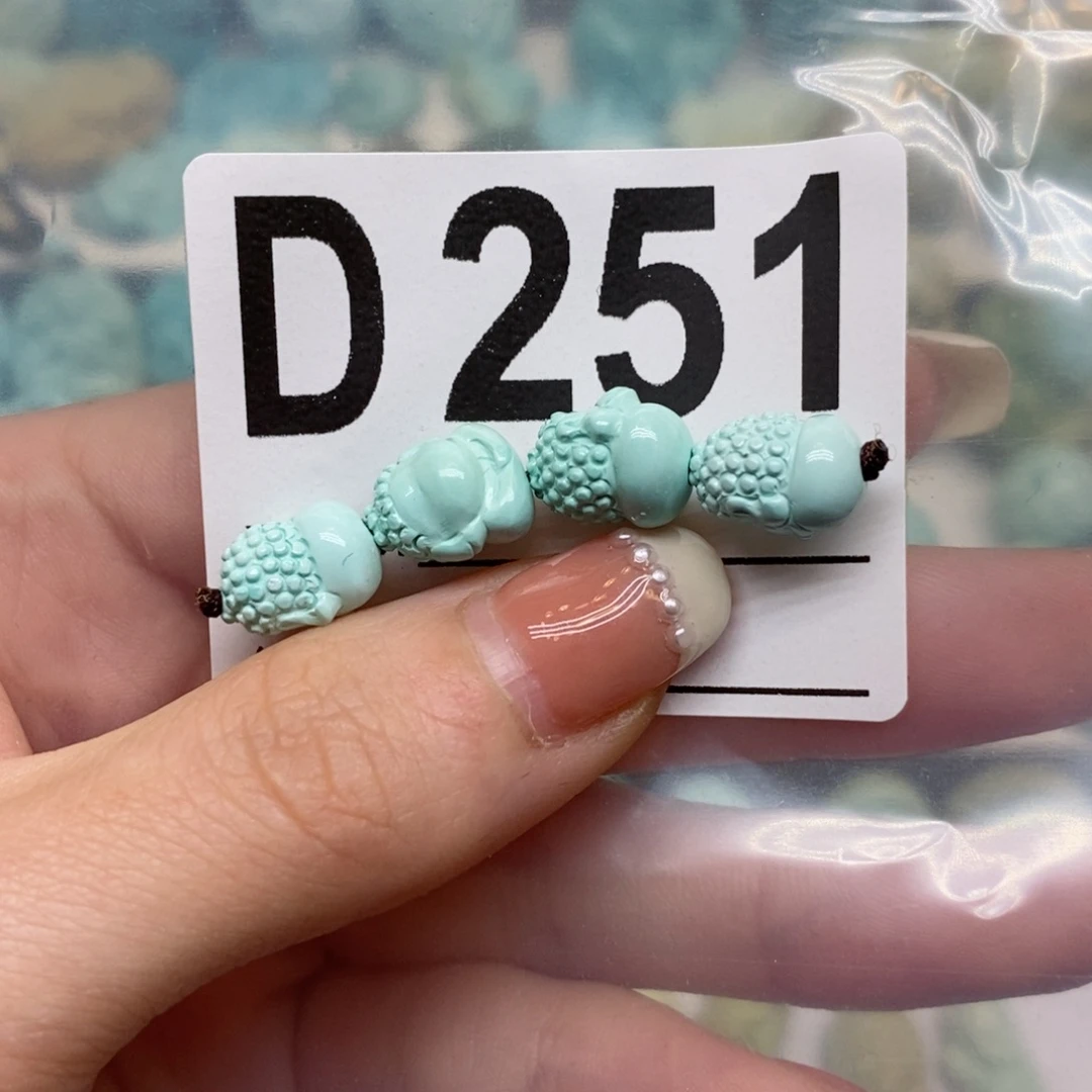 绿松石未镶嵌绿松石配饰定制薇***