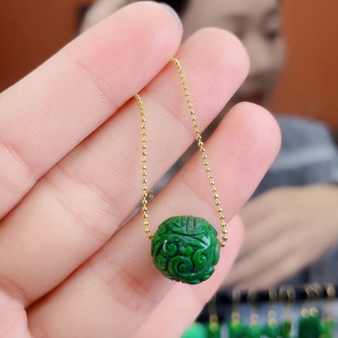 翡翠未镶嵌耳饰饰品