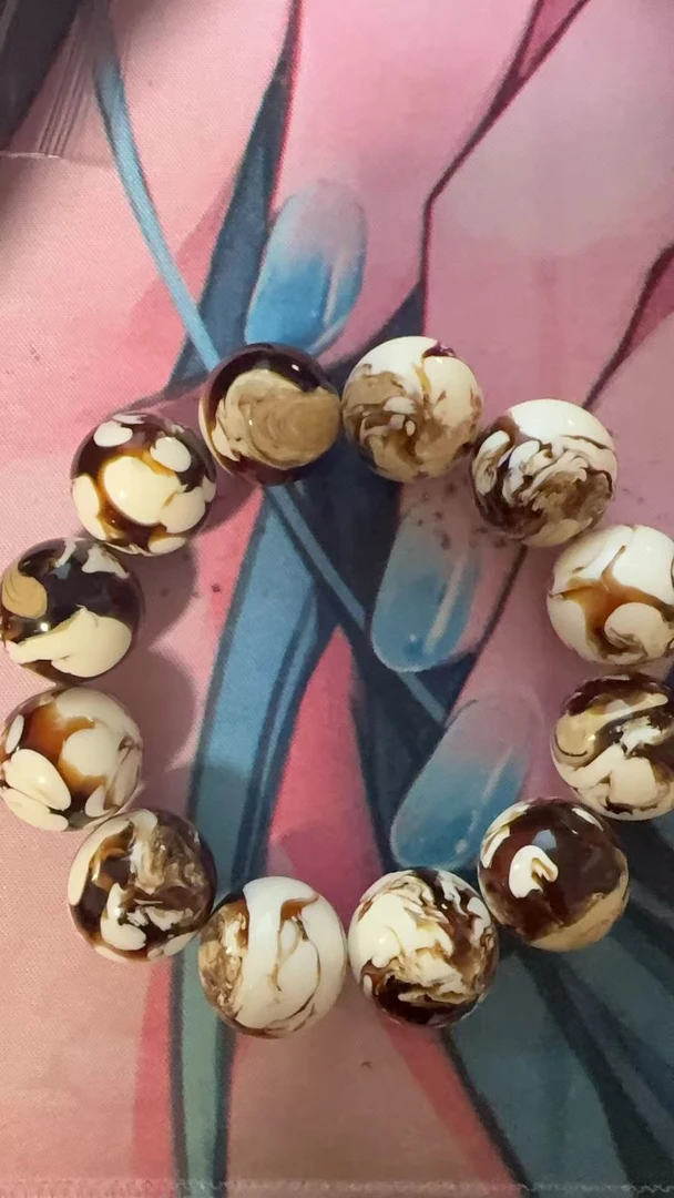 非金属树脂手链 缅甸溶洞20mm手串