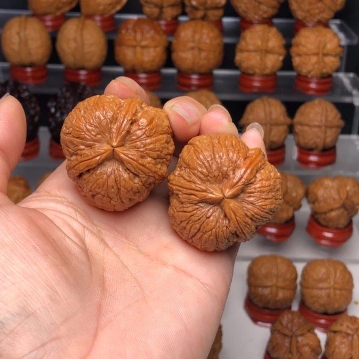 吊坠文玩核桃3粗筋木纹三炸