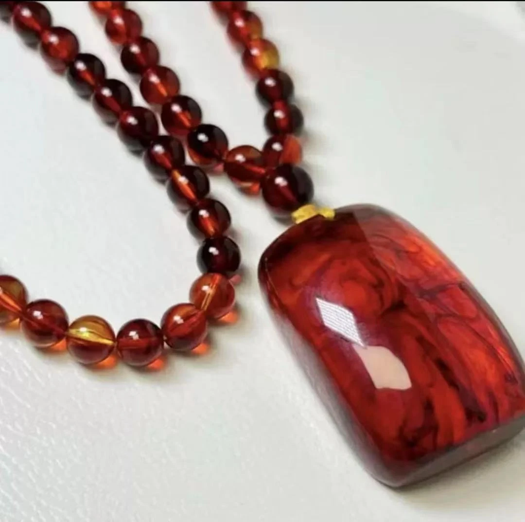 【正品】血药珀厚装无事牌