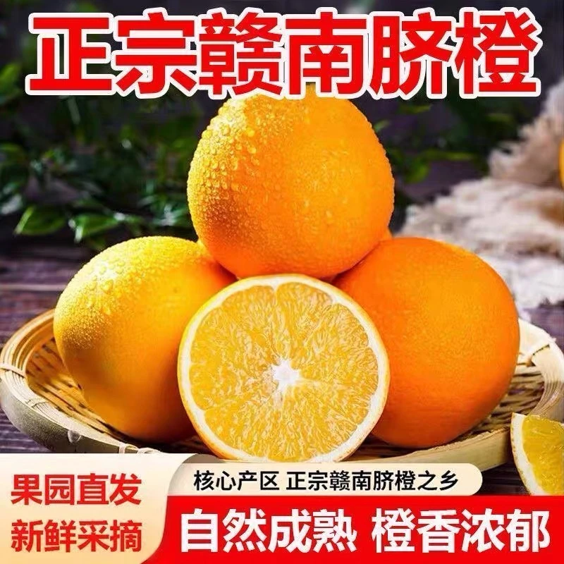 【京东包邮】现摘正宗赣南脐橙新鲜当季水果产地直发香甜爆汁