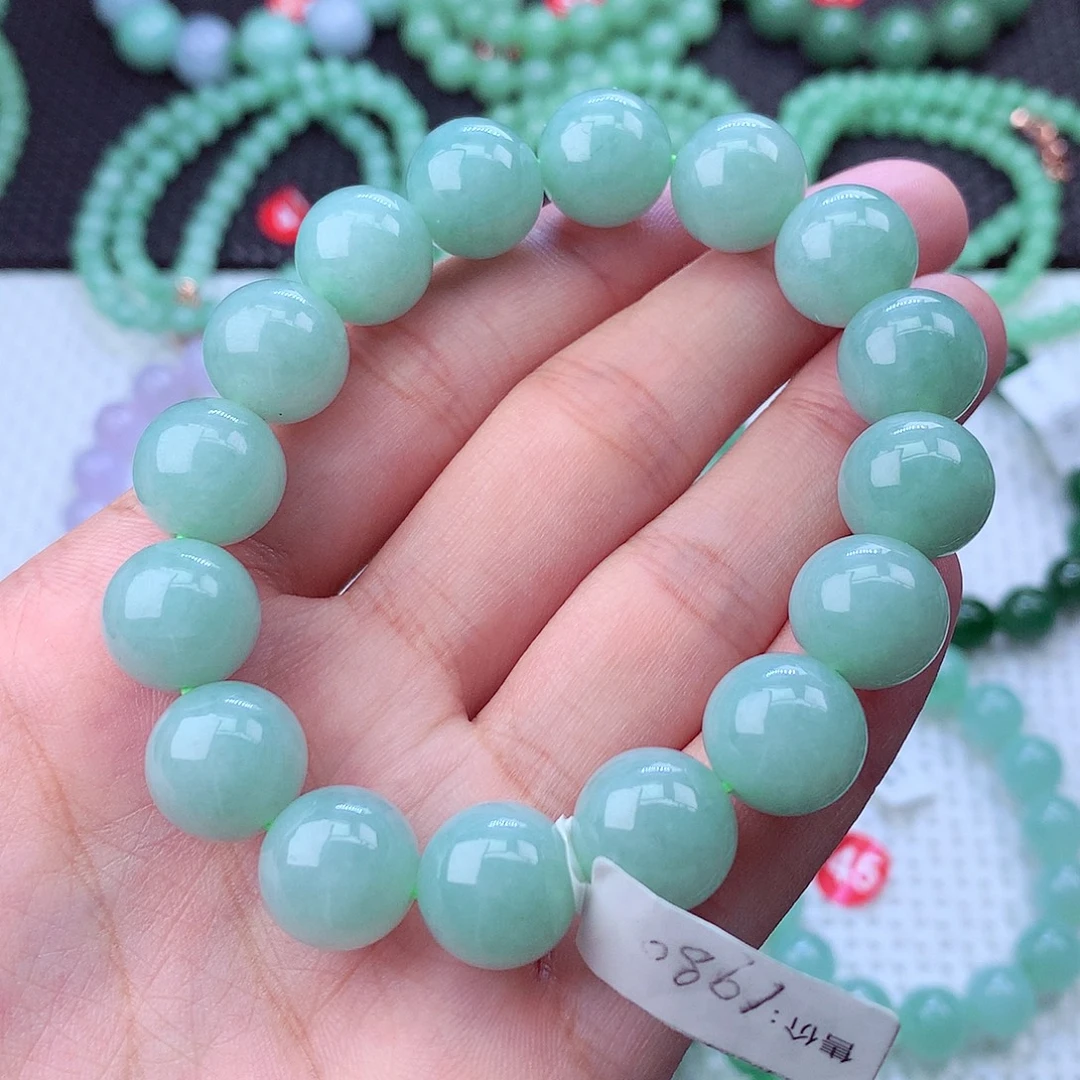 翡翠未镶嵌毛衣链卡13