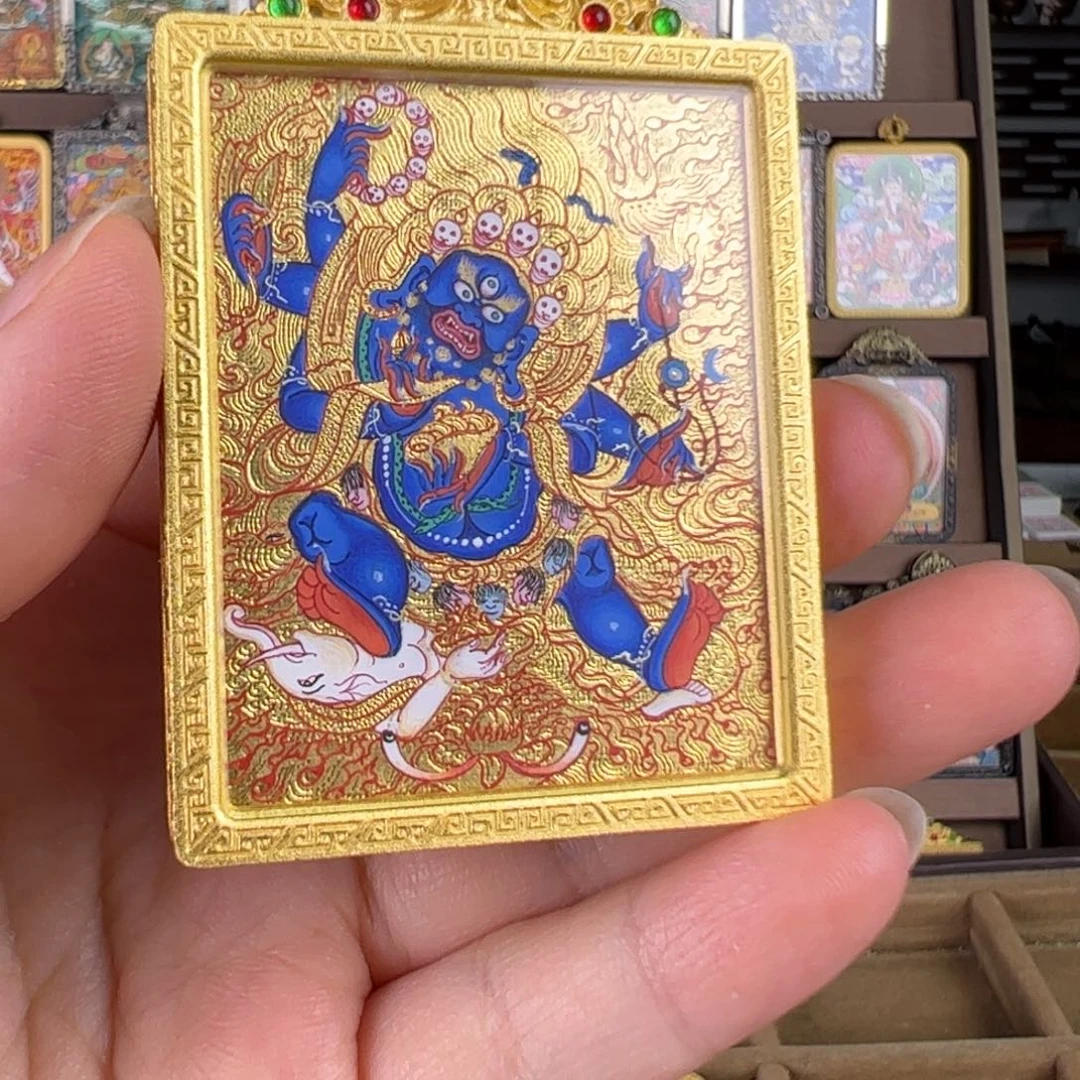 用***6吊坠大黑天唐卡绘画作品