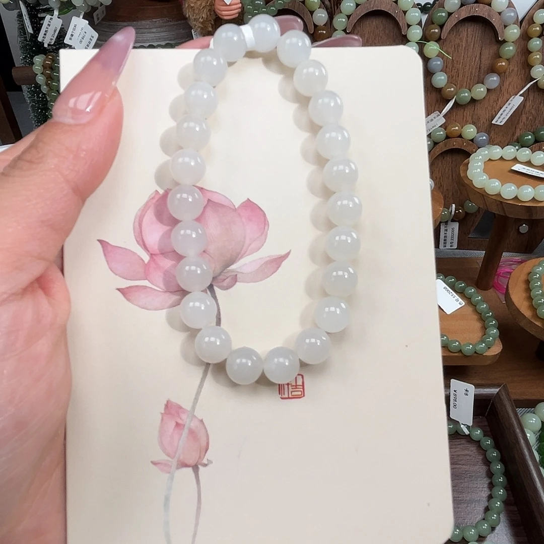 和田玉未镶嵌手串