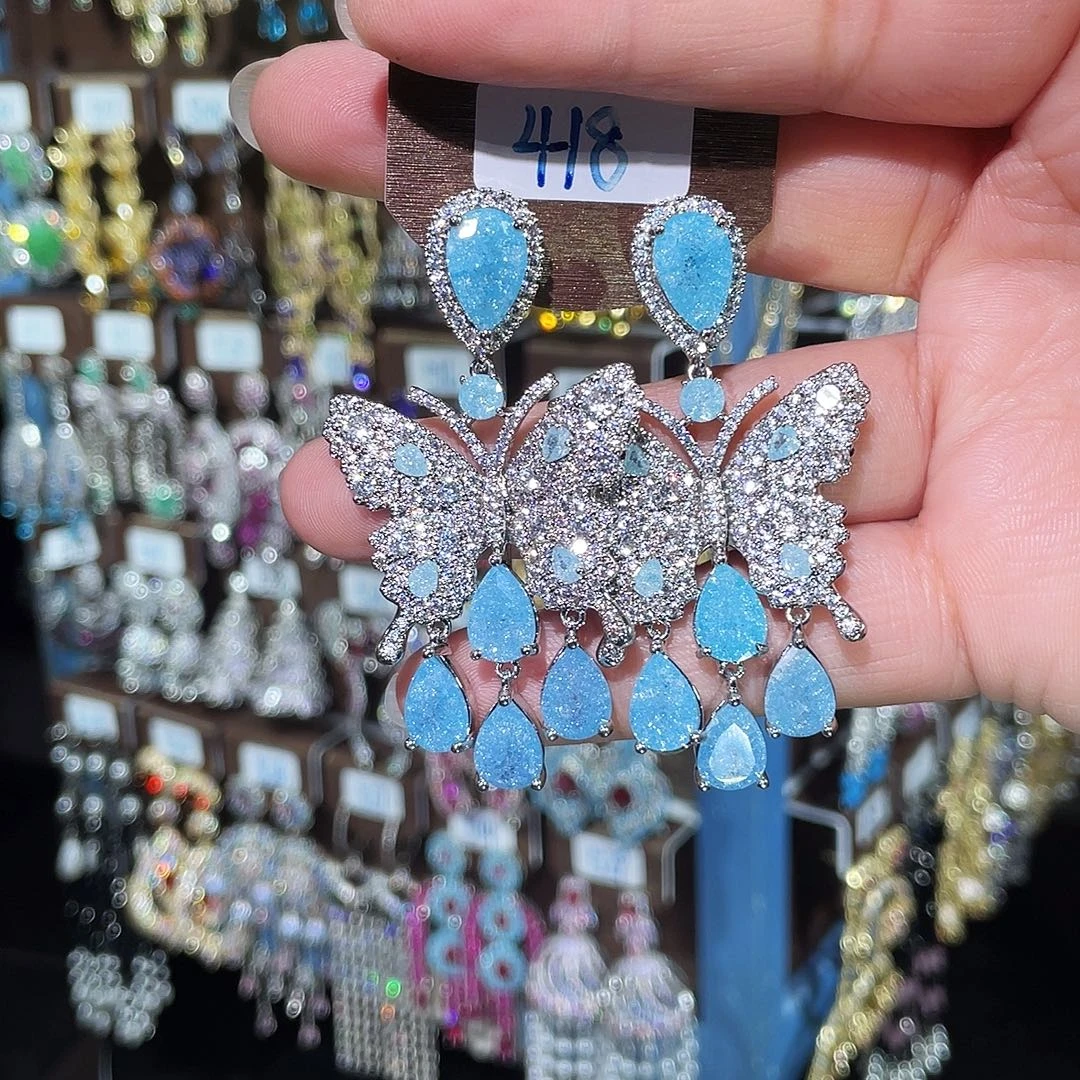 锆石纯铜合金铜合金耳环女