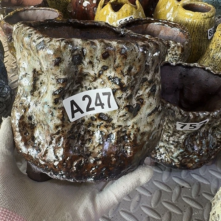 内口10高13粗陶手工