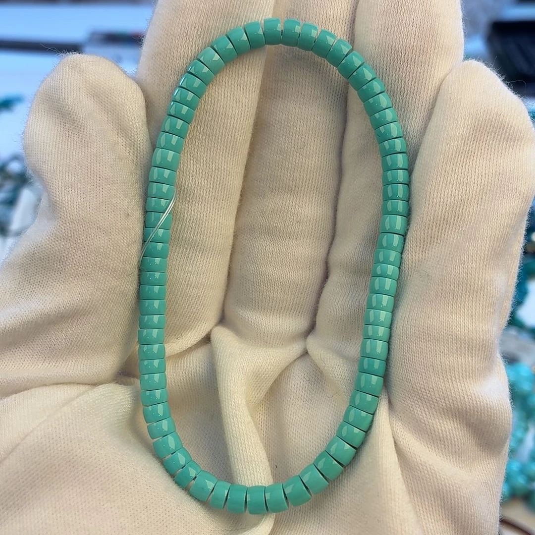 绿松石未镶嵌把件4.3mm