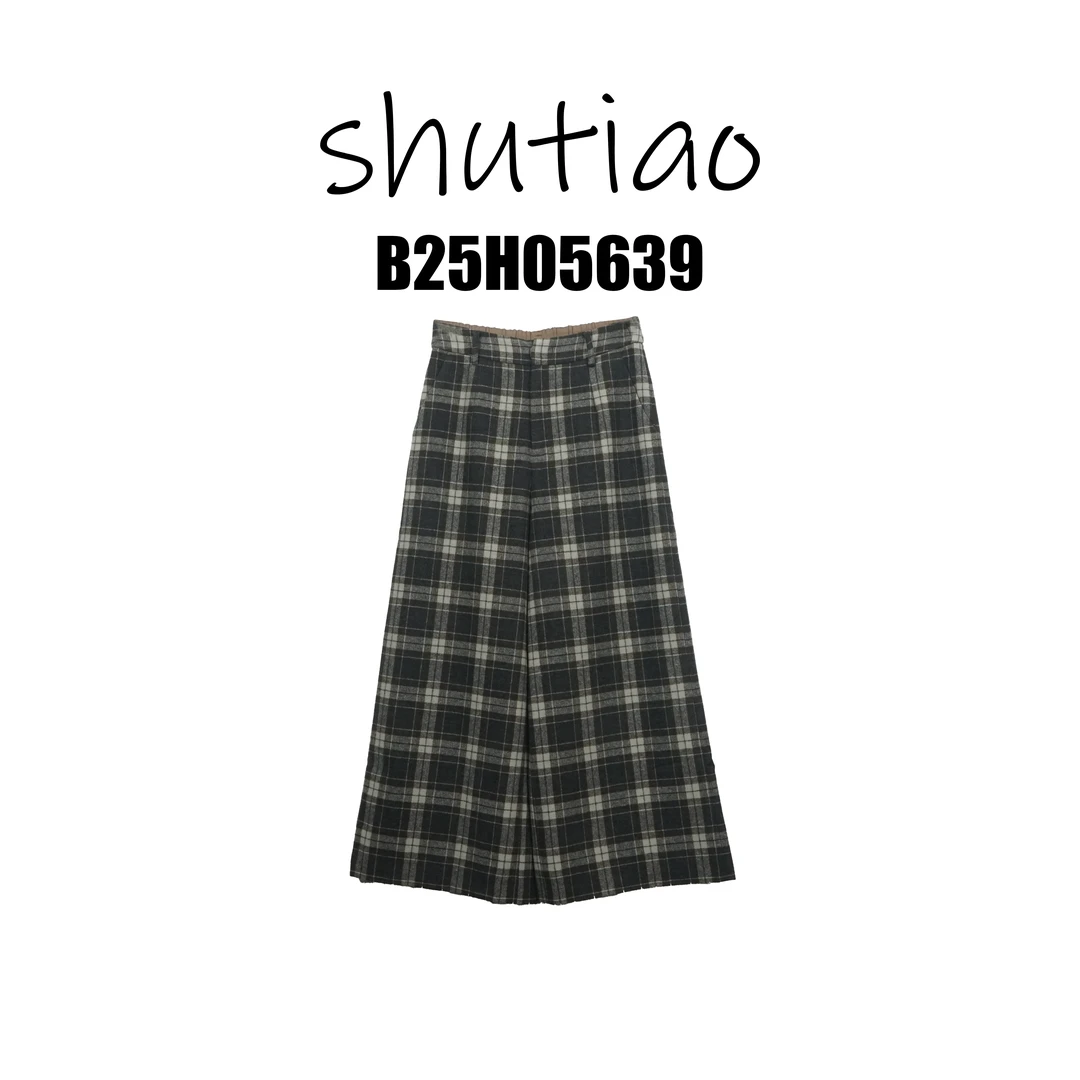 【SHUTIAO】2025冬季：新款小众设计款裤子B25H05639