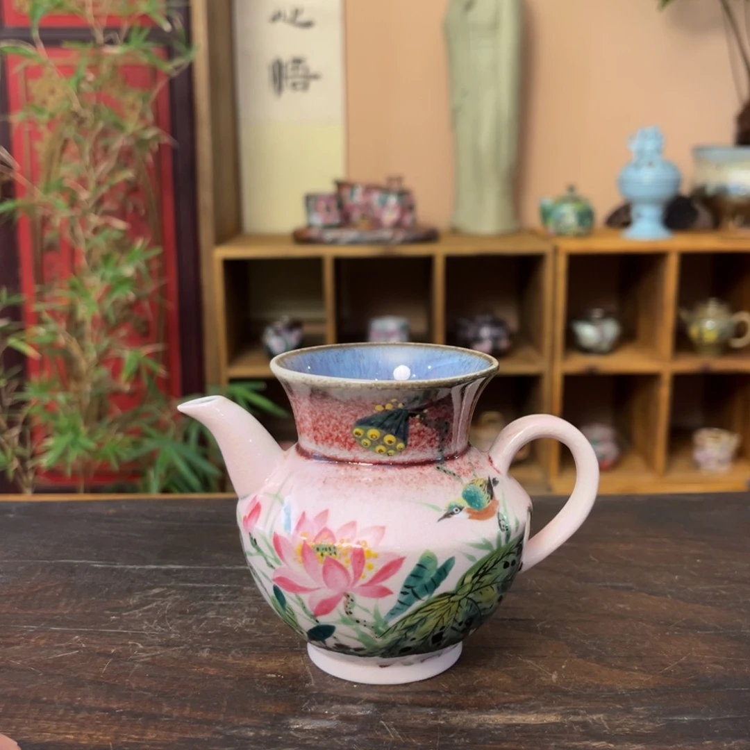 杯柴烧手工手绘陶瓷多人