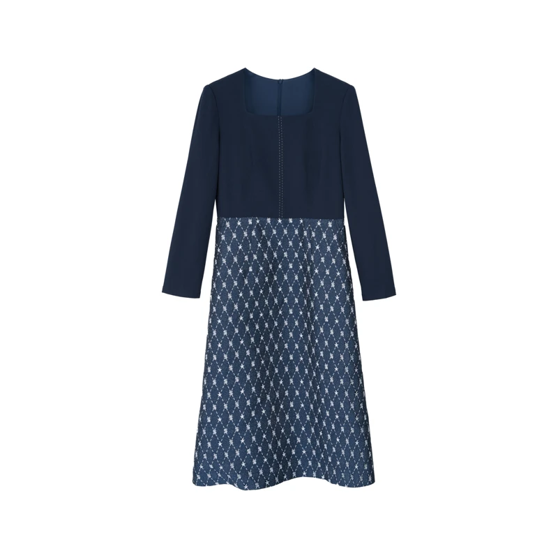 【达人专属】春季连衣裙复古裙子针织长裙显瘦优雅AF3342361105