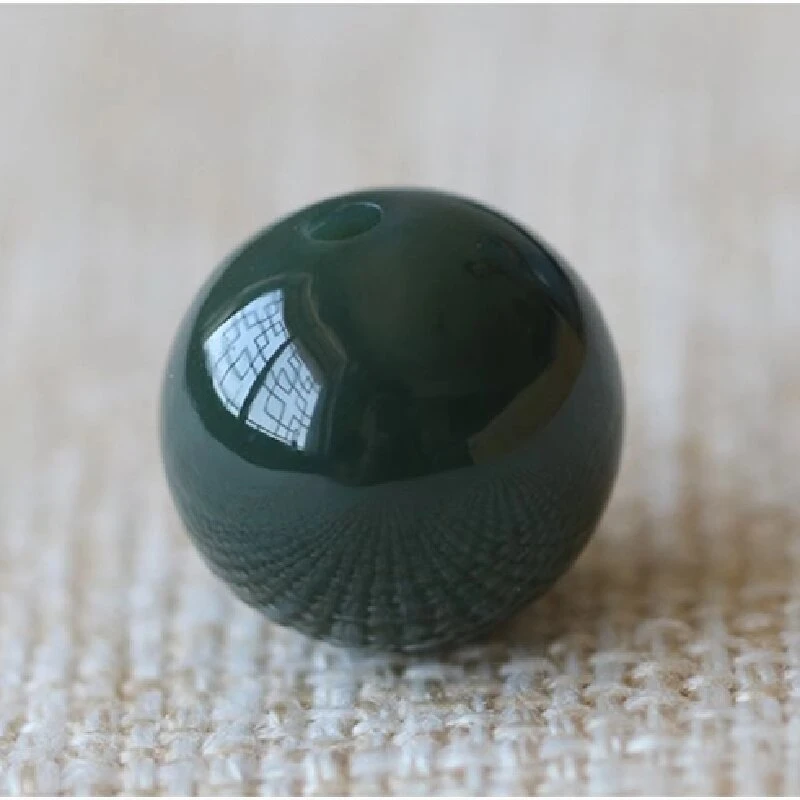 天然和田玉珠子吊坠转运珠时来运转男女款吊坠挂件