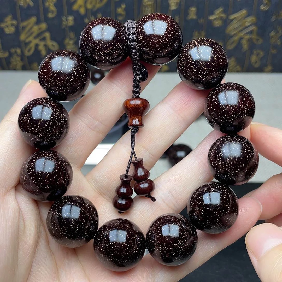 檀香紫檀（小叶紫檀）2.0 12颗 高油密 爆满金星