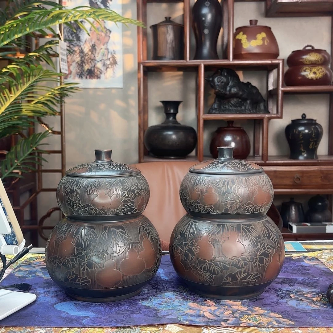 好****钦州坭兴陶微手工1斤福利一对