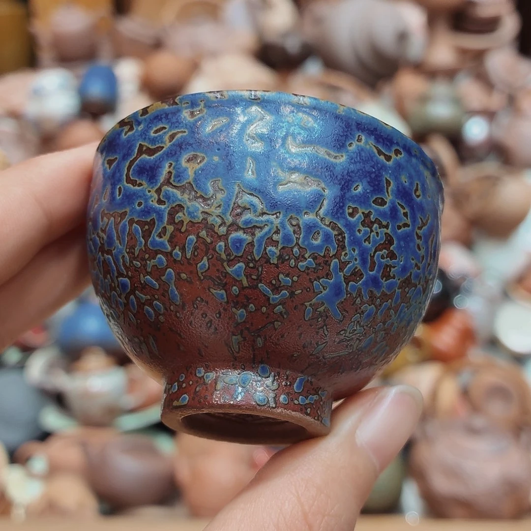 柴烧老岩泥高温茶器皿