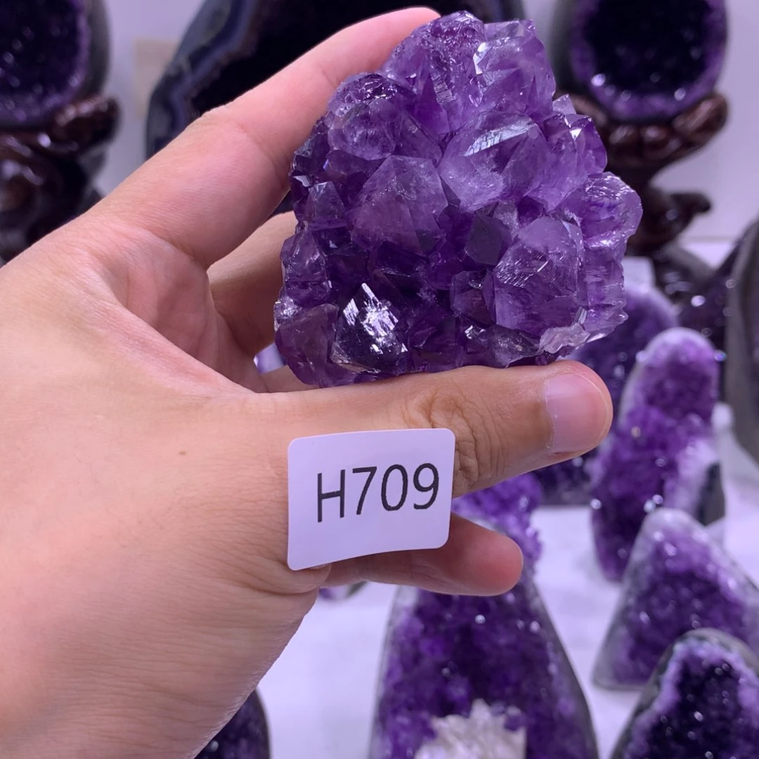 织绣乌拉圭紫水晶摆件709