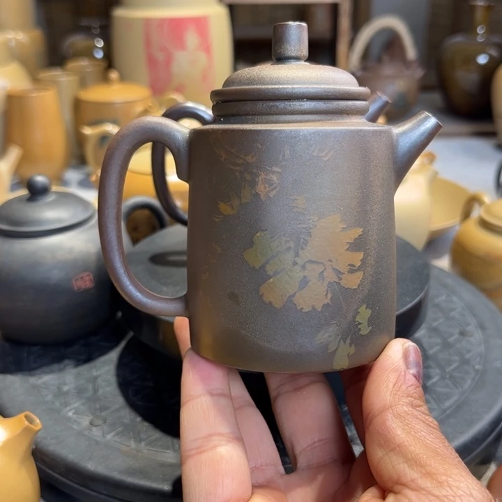 壶建水紫陶刻填福利作品