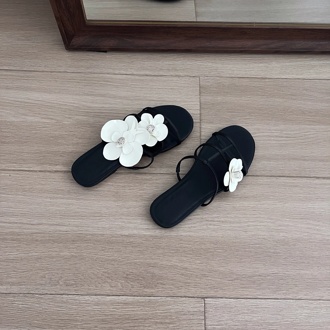 南十二巷·头层羊皮夏季平底女拖鞋2025今年流行鞋子凉鞋女夏外穿