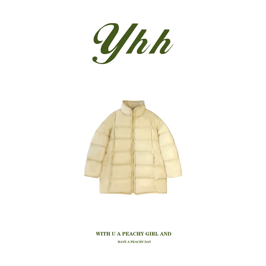 【YHH】冬季休闲时尚百搭保暖立领羽绒服-YHW5180