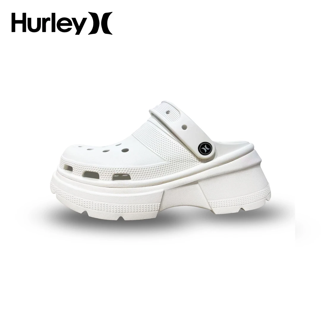 Hurley2025夏季环球设计师时尚百搭软底柔软情侣洞洞鞋