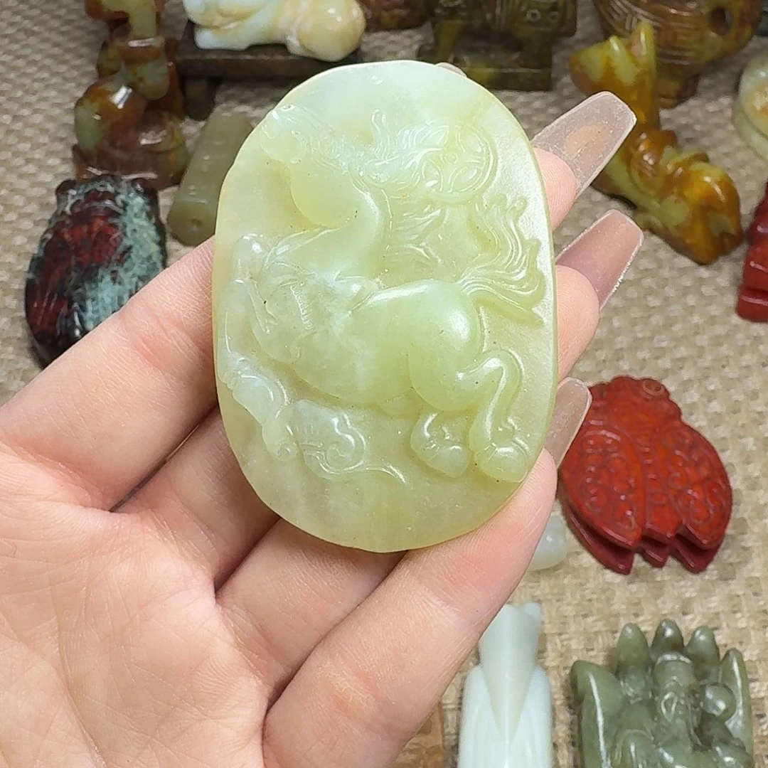 白玉菩提吊坠挂件